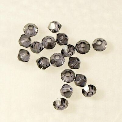 50 perles toupies en cristal de Swarovski 5301 Tanzanite Satin 3 mm