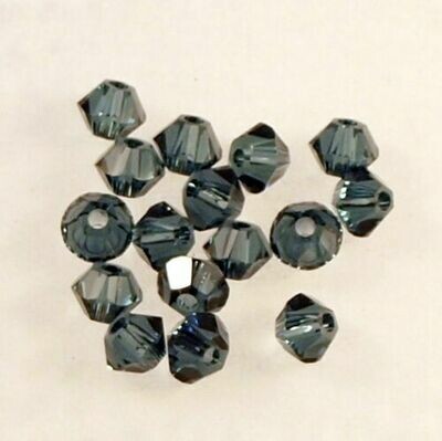 50 perles toupies en cristal de Swarovski 5328 Montana 3 mm