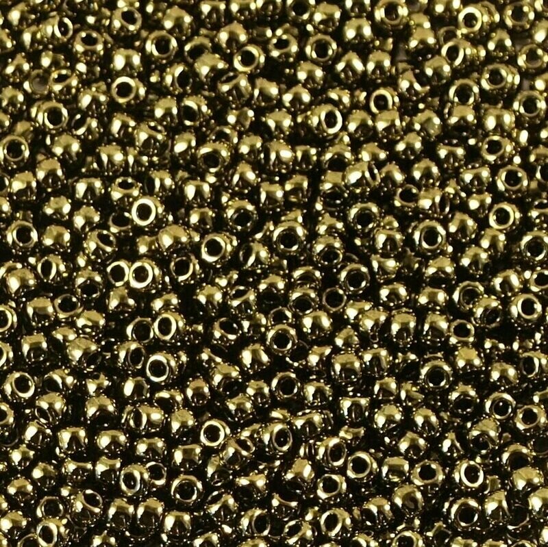 10 g de perles de rocaille Olivine Bronze Lustre 319G taille 11