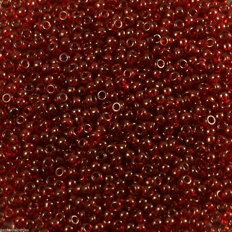 10 g de perles de rocaille Burgundy Gold Lustre 304 taille 11