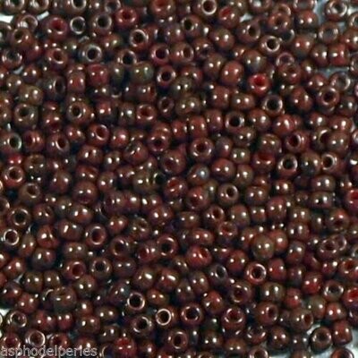 10 g de perles de rocaille Toho Pepper red Picasso Y304 taille 11