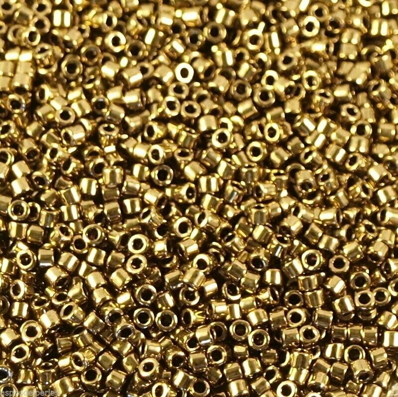 7,2 g de perles délicas ref 0022 dark bronze taille 11