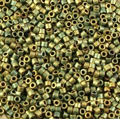 7,2 g de perles délicas ref 0324 Matte Patina iris taille 11