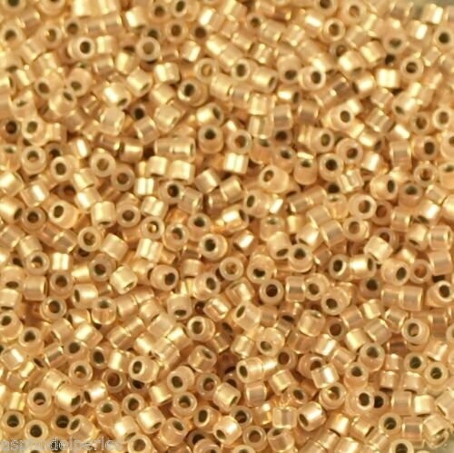 7,2 g de perles délicas ref 0191 coper lined opal taille 11