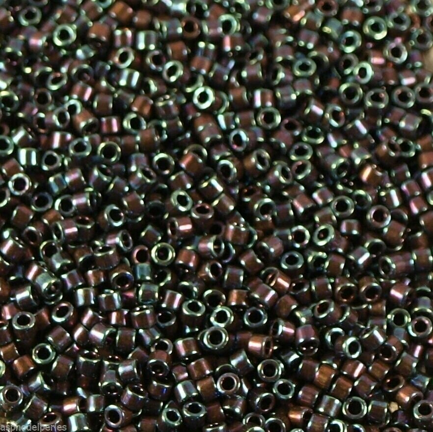 7,2 g de perles délicas ref 0025 blue iris taille 11