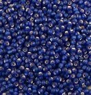 10 g de perles de rocaille Silverlined Bleu marine Matte F020 taille 11
