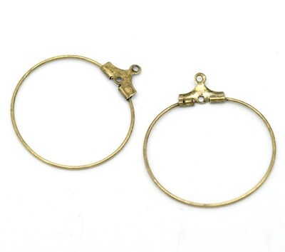 4 anneaux pour BO créoles bronze