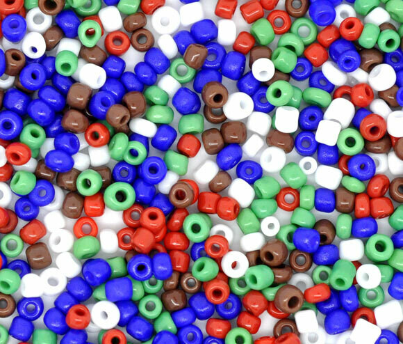 20 g de perles de rocaille économique mélange de couleurs opaques taille 10