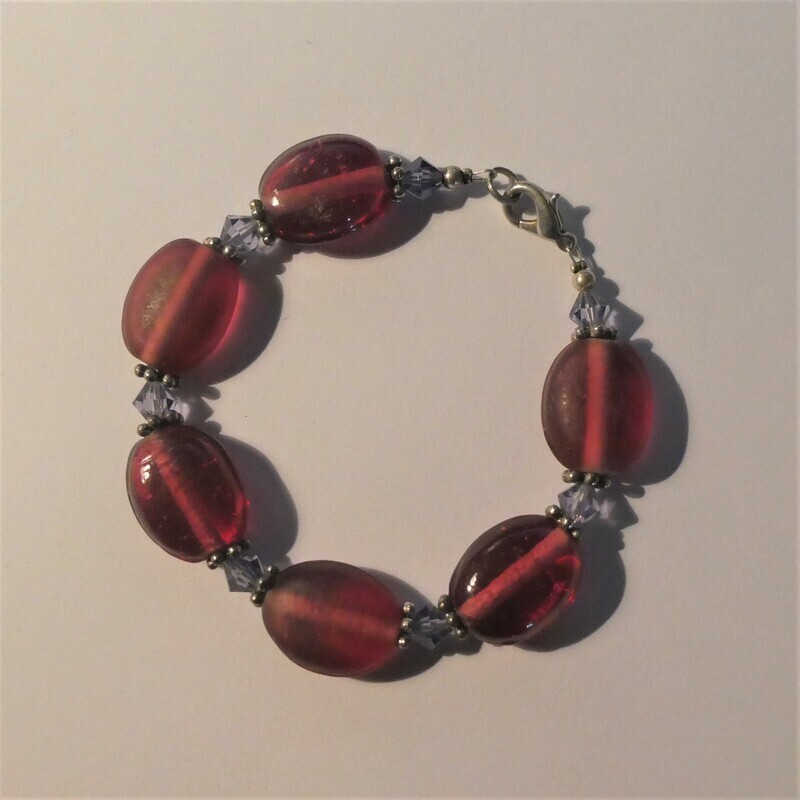Bracelet galets roses