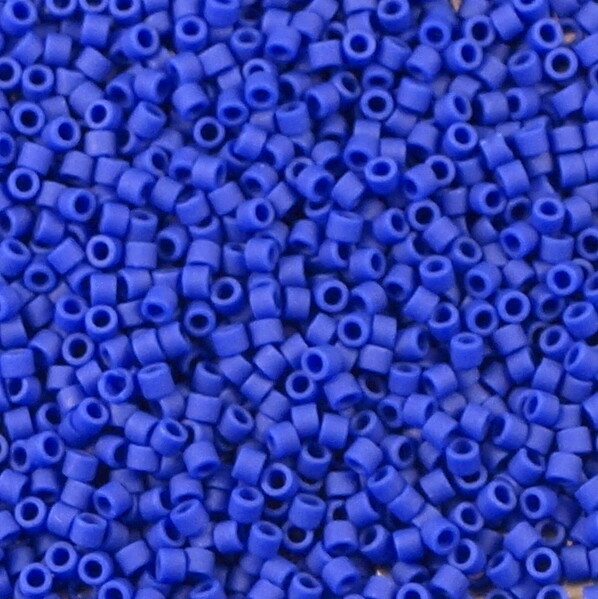 7,2 g de perles délicas ref 0756 Matte Op Cobalt taille 11