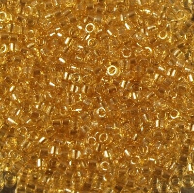 7,2 g de perles délicas ref 0101 light smoky topaze gold luster taille 11