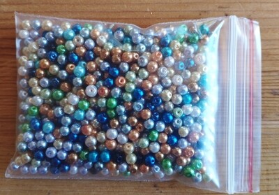 60g de perles nacrées Renaissance 4 mm
