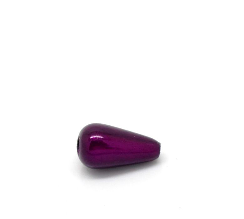 15 perles miracles goutte 10 x 6 mm prune