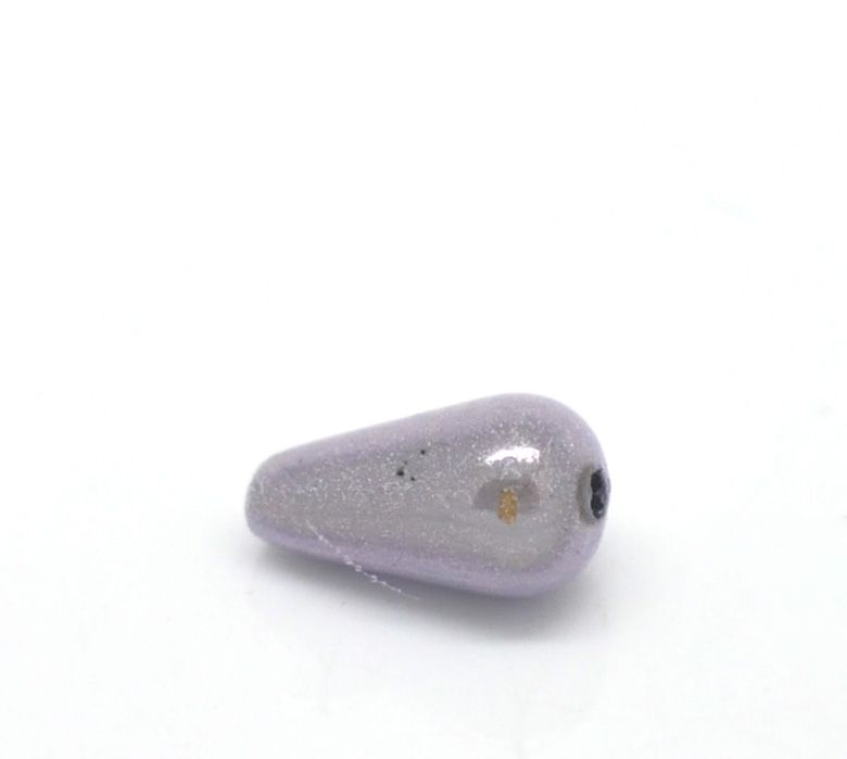 15 perles miracles goutte 10 x 6 mm mauve