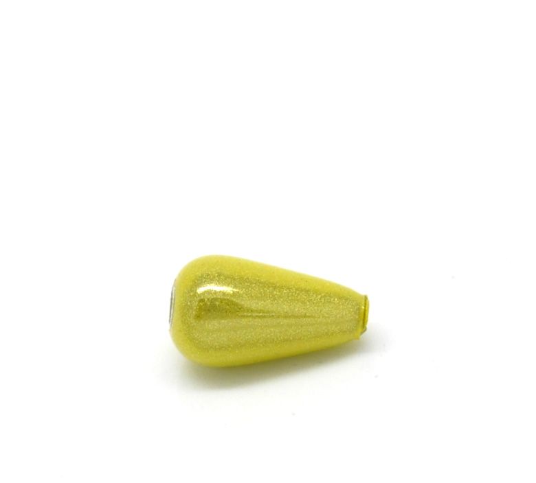 15 perles miracles goutte 10 x 6 mm vert anis