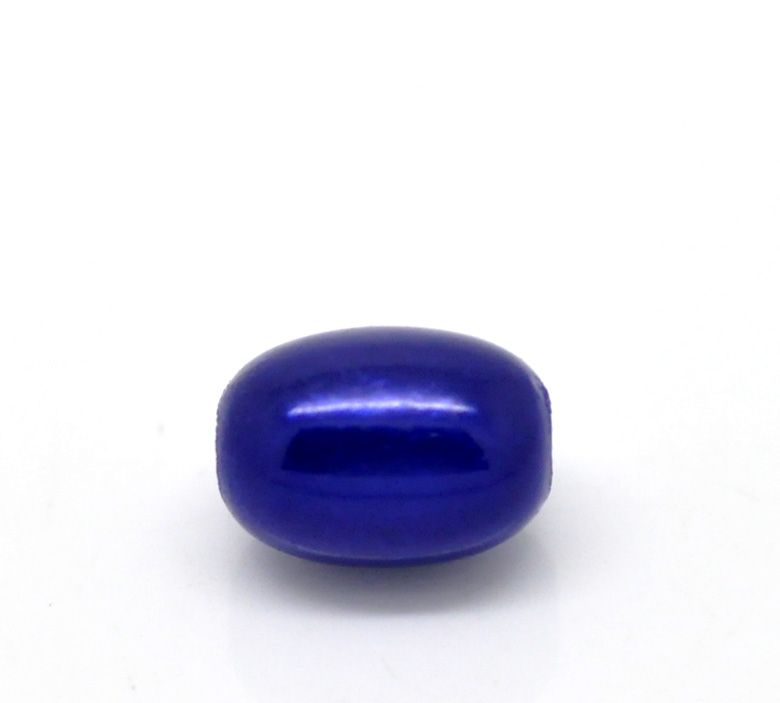 10 perles miracles en forme d'olive 11 x 8 mm bleu nuit