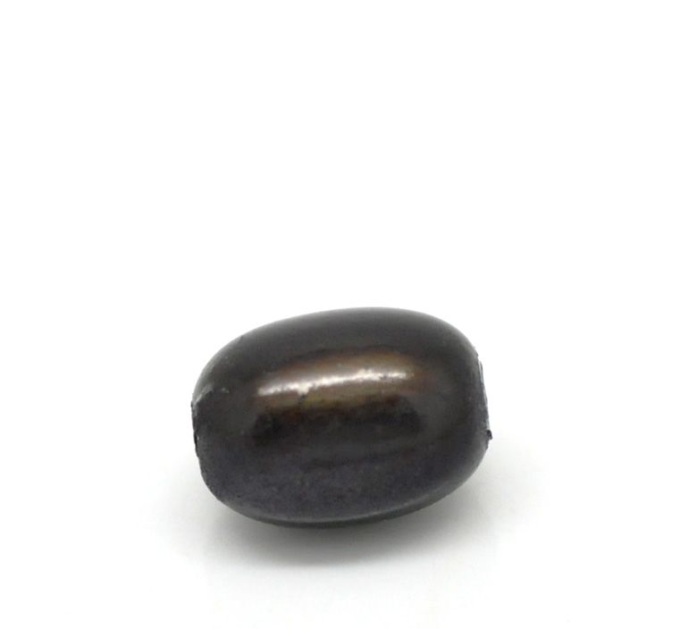 10 perles miracles en forme d'olive 11 x 8 mm marron foncé
