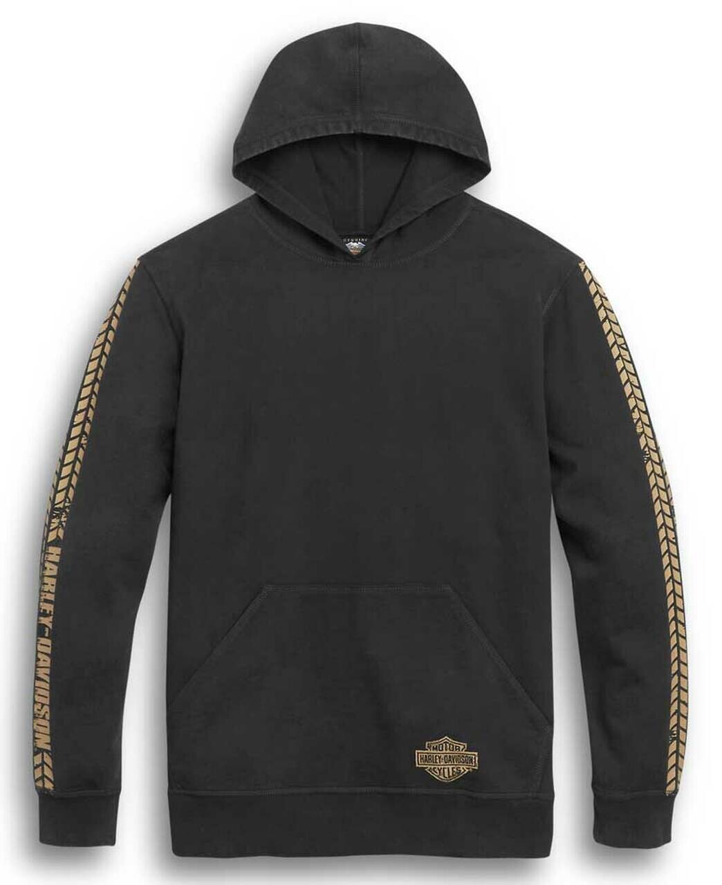 Pullover -  "TIRE-TREAD SLEEVE STRIPE HOODIE"