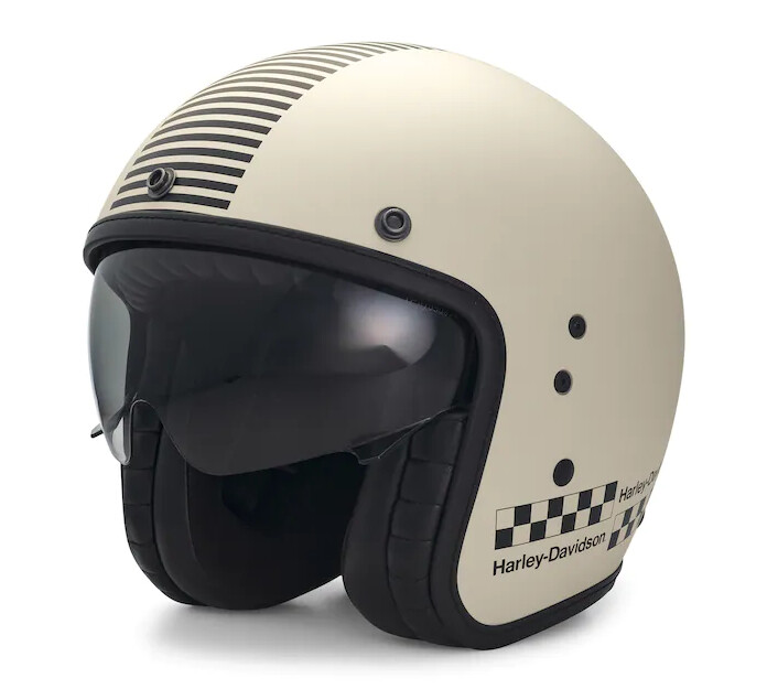 Harley Davidson Jethelm - Harley Davidson Jethelm - "Rally Racer Sun Shield X14 3/4" - 97210-22EX