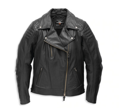 Harley Davidson Jacke Damen - "Bezel Biker Collar Leather Jacket" - 97006-22EW