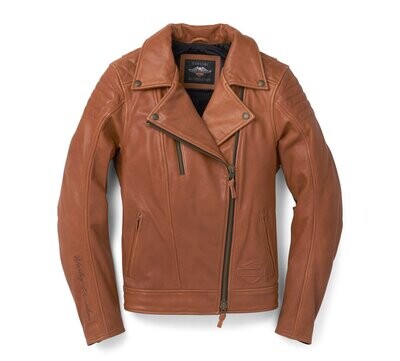 Harley Davidson Jacke Damen - "Bezel Biker Collar Leather Jacket" - 97010-22EW