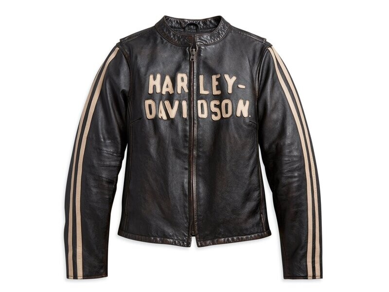 Harley Davidson Lederjacke - Harley Davidson Lederjacke - "SLEEVE STRIPE" - 97000-21VW