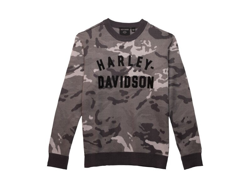 Harley-Davidson Pullover Staple Camo Grey Men Harley-Davidson Pullover Staple Camo Grey Men