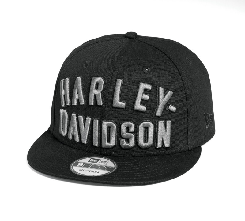 Harley-Davidson Flat Visor Cap Arched H-D 9FIFTY schwarz/grau Men Harley-Davidson Flat Visor Cap Arched H-D 9FIFTY schwarz/grau Men