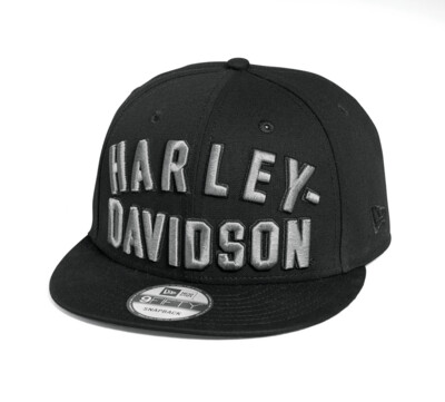 Harley-Davidson Flat Visor Cap Arched H-D 9FIFTY schwarz/grau Men