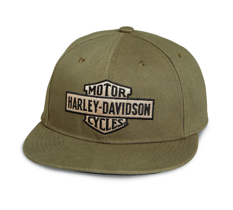 Harley-Davidson Baseball Cap Bar & Shield Canvas grün Men Harley-Davidson Baseball Cap Bar & Shield Canvas grün Men