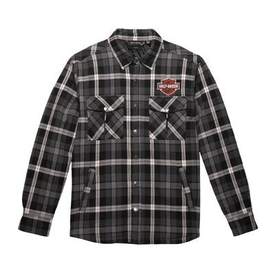 Harley-Davidson Milwaukee Flanellhemd für Herren - Black Plaid