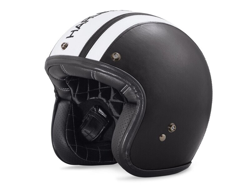 Harley-Davidson HELMET-3/4 B01 LEA CVRD RETRO Jethelm Harley-Davidson HELMET-3/4 B01 LEA CVRD RETRO Jethelm