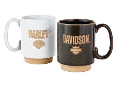 Harley-Davidson Sculpted Stackable Mug Set