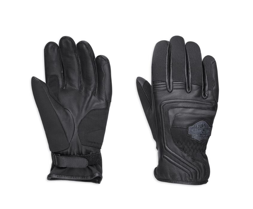 Handschuh - "Bar & Shield Leather / Mesh" - 98362-17EM