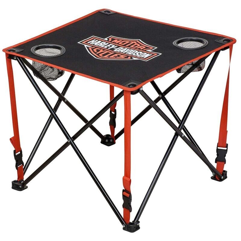 Harley-Davidson Folding Table Bar & Shield Harley-Davidson Folding Table Bar & Shield