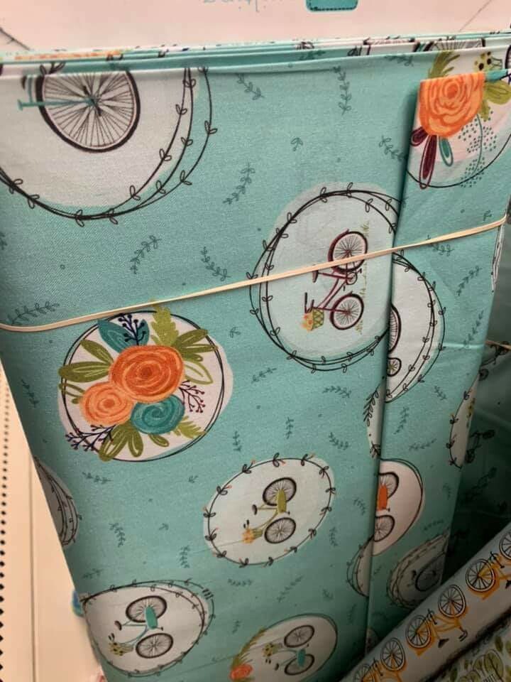 Bicycle Floral Fabric-Price Per Yard