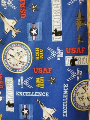 Military Collection Fabric by MDG Classics-Airforce Pattern 9 - Price Per Yard