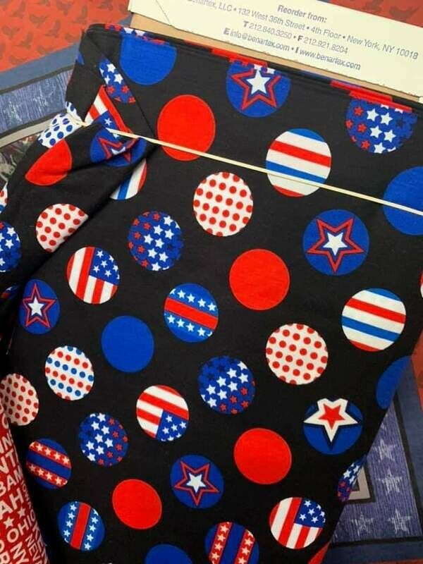 Patriotic Fabric-Price Per Yard