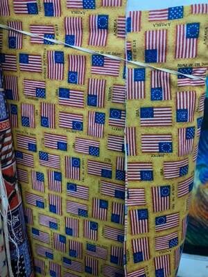 Patriotic Fabric-Price Per Yard