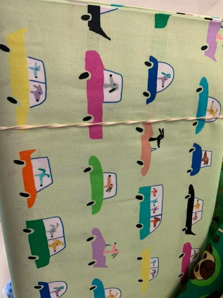 QT Fabrics-Dogtown_Dogs Driving Cars Fabric-Price Per Yard