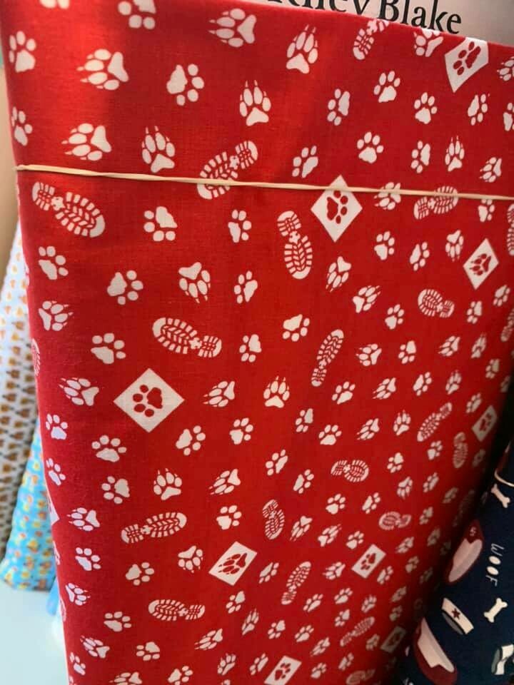 Paw Print Fabric-Price Per Yard