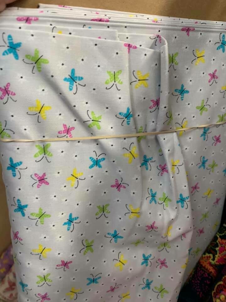 Bright Butterflies Fabric-Price Per Yard