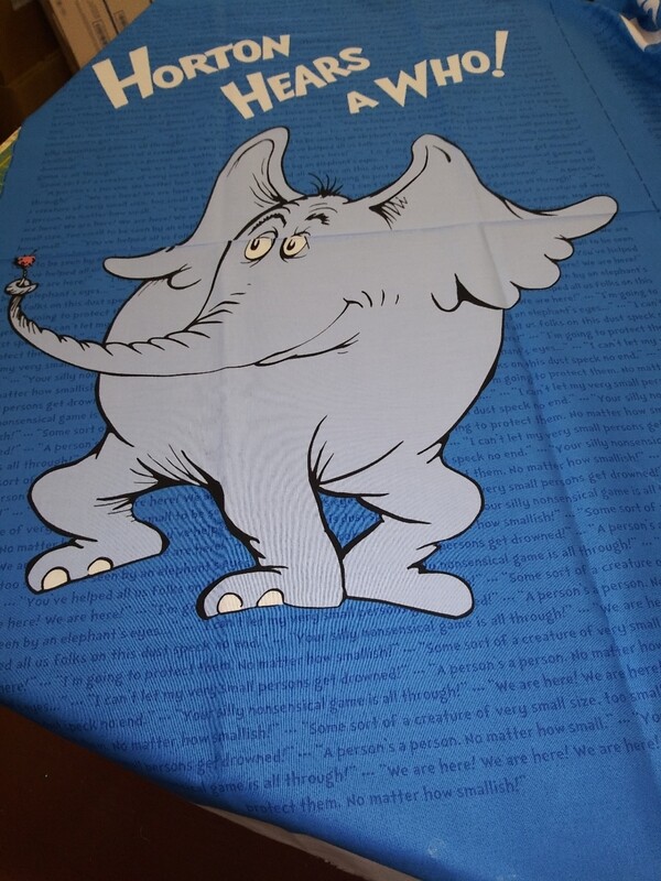 Robert Kaufmann Dr. Seuss Horton Hears a Who Panel-23" x 44"