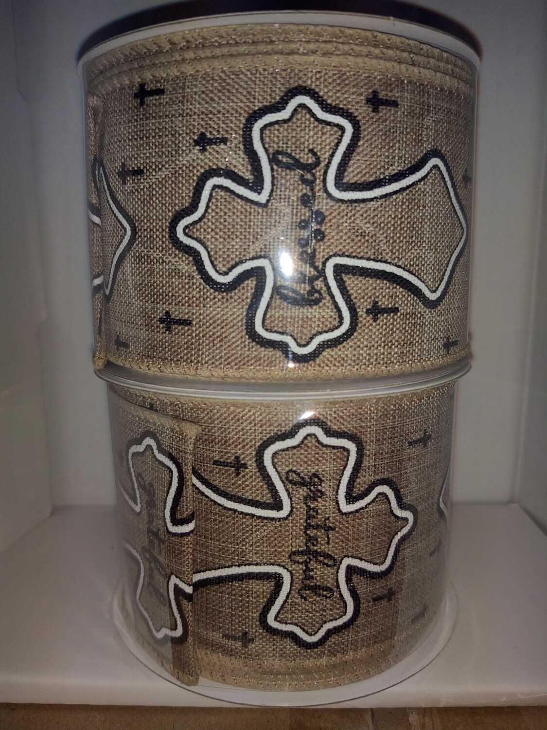 Cross Ribbon 2.5" x 10 yds