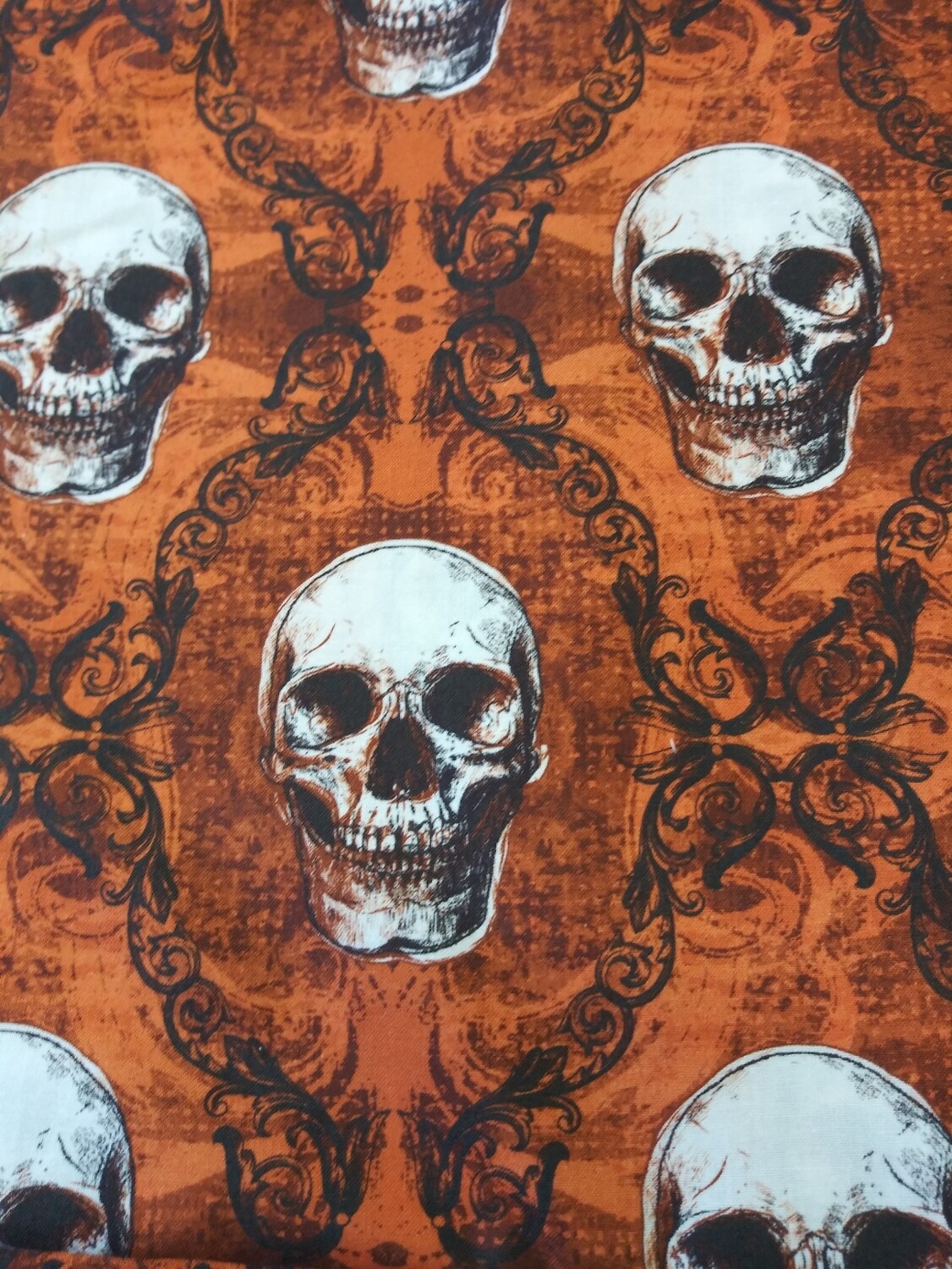 Spooky Skulls by Baxter Mill Archive Fabric-Price Per Yard