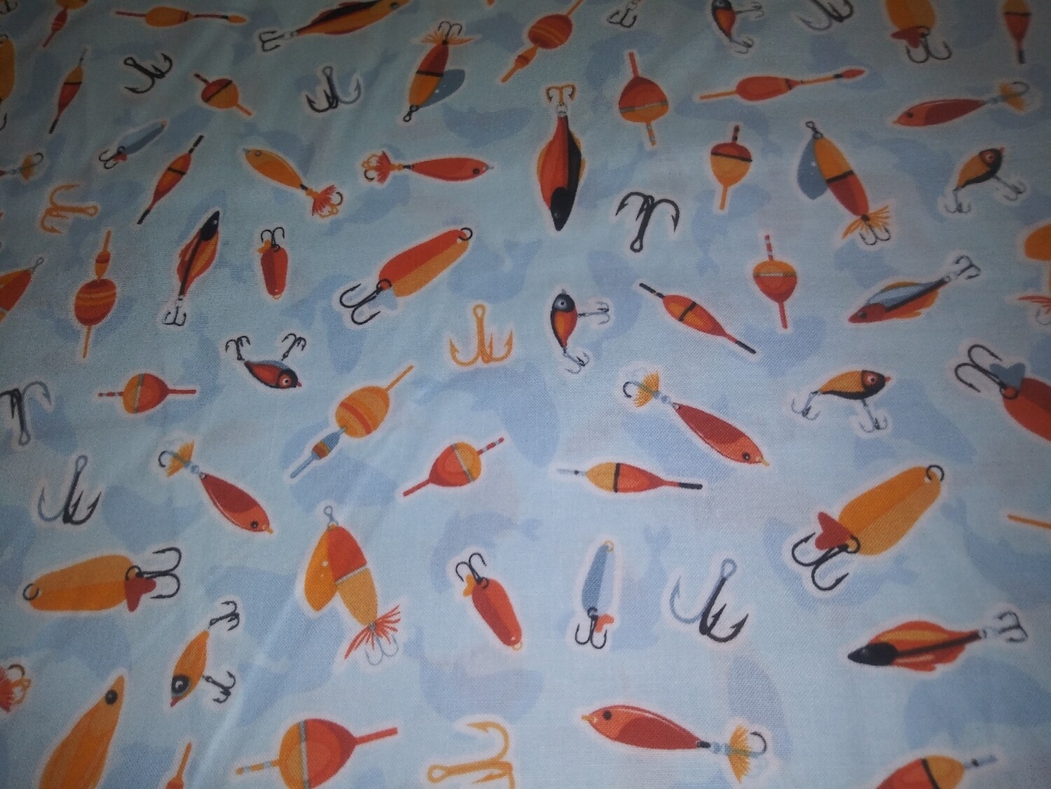 Patrick Lose Lets Go Camping-Gone Fishin' Fabric-Price Per Yard