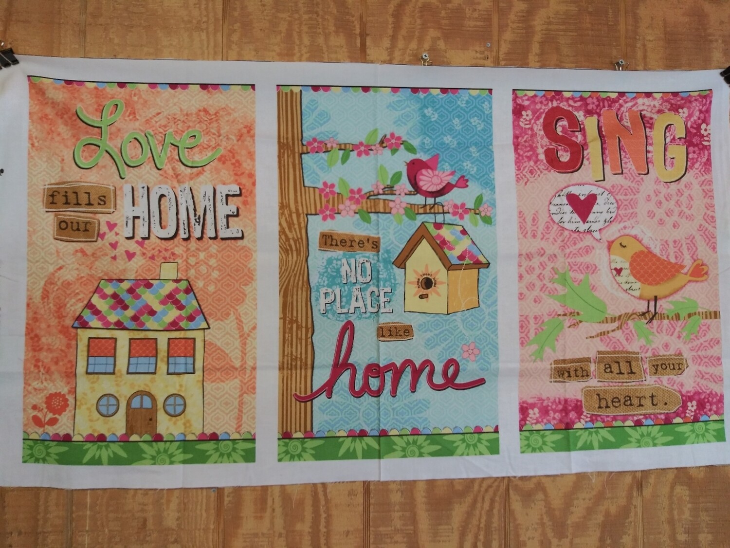 No Place Like Home by Velvet Lime Girls for Red Rooster Fabrics 24" x 44"