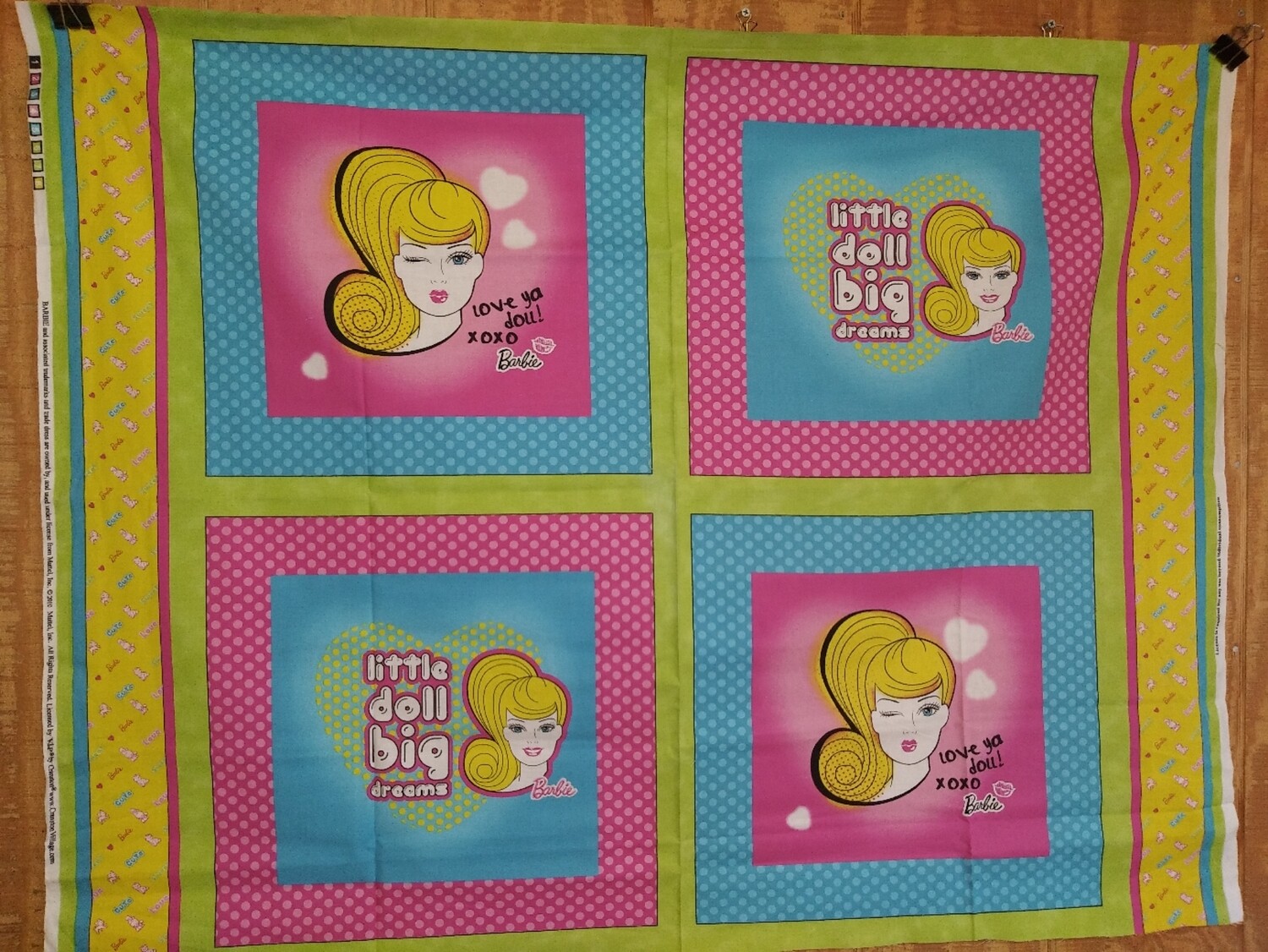 Barbie Panel 36" x 44"