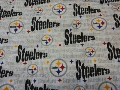 Pittsburgh Steelers Fabric, 27" x 44" Wide, End of Bolt