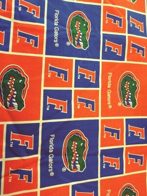 Florida Gators Fabric, 20" x 42" Wide, End of Bolt